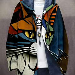 Caden™ - Luxurious Art-Inspired Zip-Up Hoodie