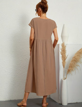 Cassandra™ Elegant Round Neck Dress