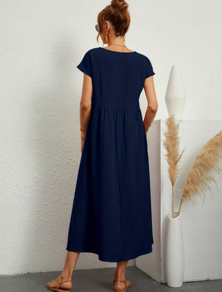 Cassandra™ Elegant Round Neck Dress