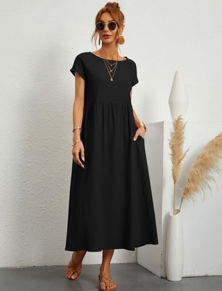 Cassandra™ Elegant Round Neck Dress