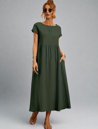 Cassandra™ Elegant Round Neck Dress