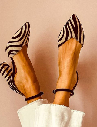 Zebrina™ Strappy Zebra Mid-Heels