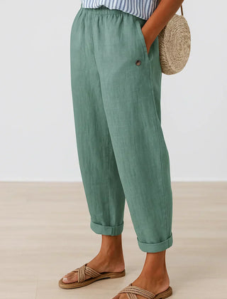 Jemma™ Timeless Linen-Cotton Trousers