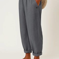 Jemma™ Timeless Linen-Cotton Trousers
