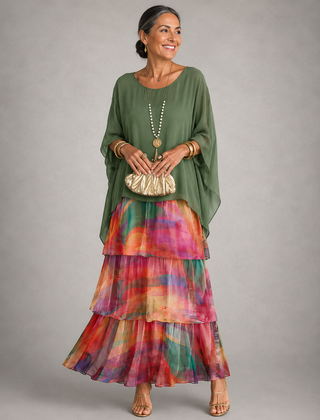 Vanessa™ Elegant Flowing Maxi Dress