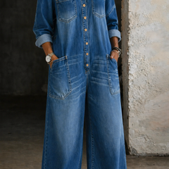 Donna | Off Shoulder Long Sleeve Jumpsuit