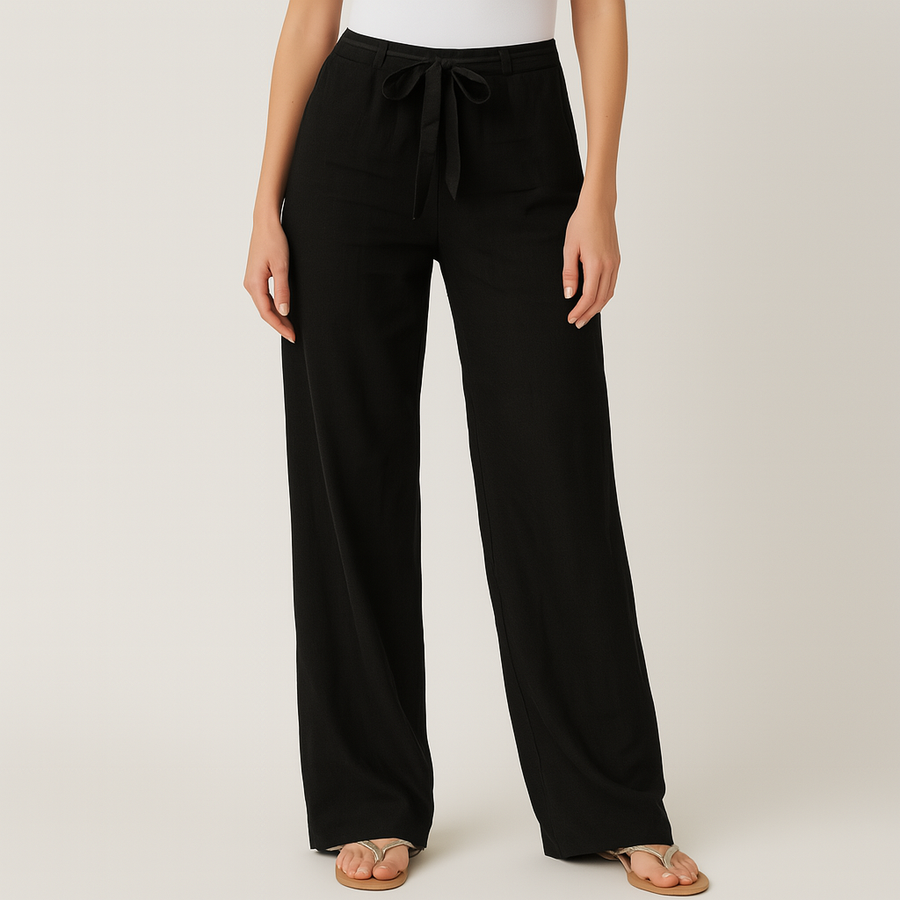Sloan™ Elegant Tie Waist Linen Pants