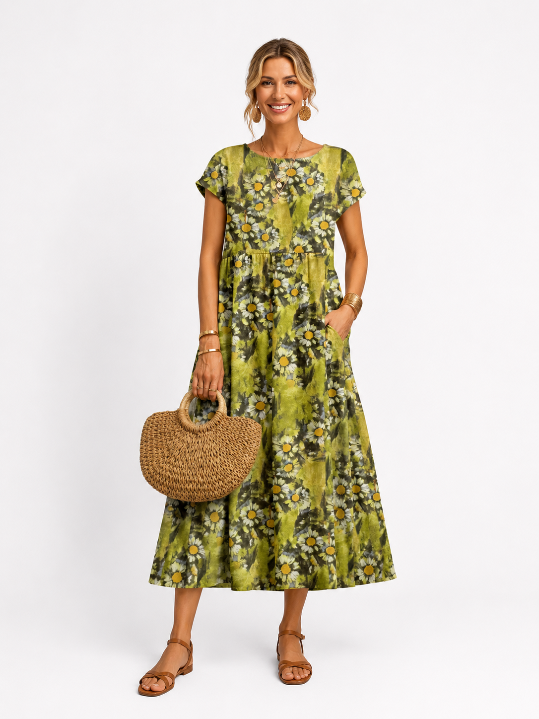 Florene™ Short Sleeve Summer Dress