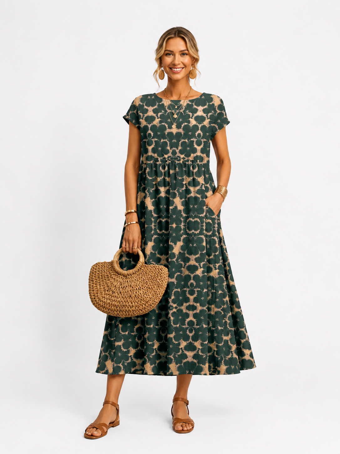 Florene™ Short Sleeve Summer Dress