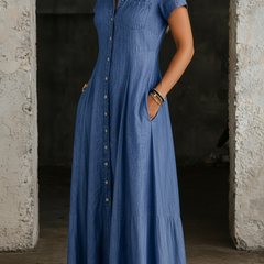 Destiny | Long Denim Dress