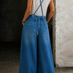 Indie | Wide Leg Suspender Jumpsuit