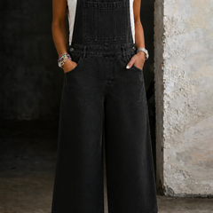 Indie | Wide Leg Suspender Jumpsuit