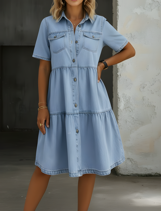 Aleena | Casual Elegant Denim Dress