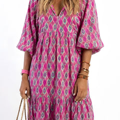 Gabriela | Elegant Tiered Midi Dress