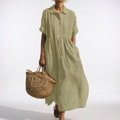 Lysandra™ Flowing Summer Shirt Dress