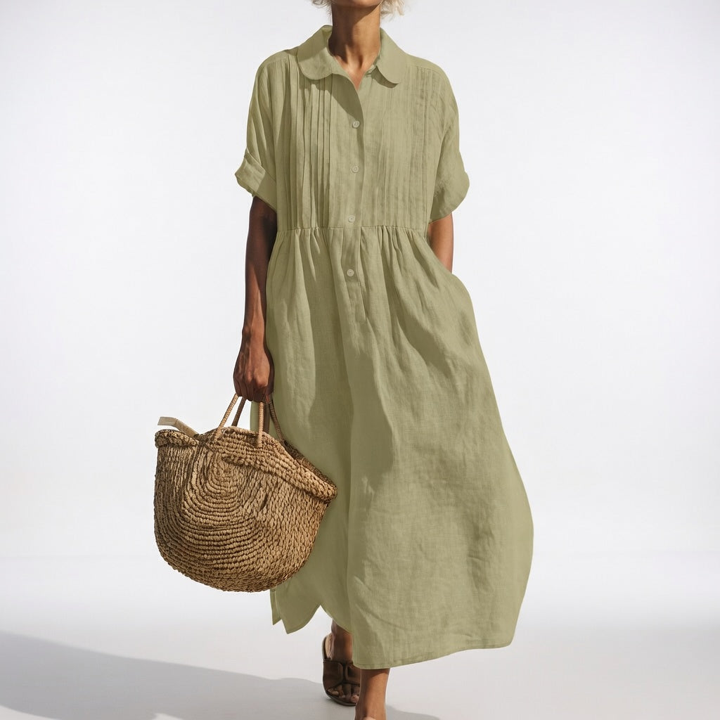 Lysandra™ Flowing Summer Shirt Dress