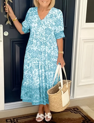 Rosetta™ V-Neck Bohemian Dress