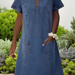 Claire™ | Soft Denim Dress