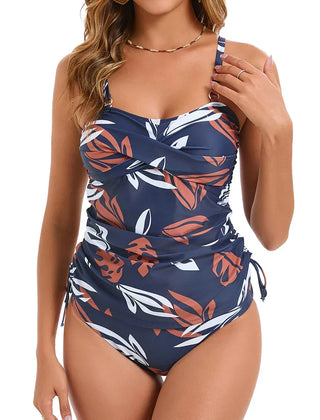 Esme | Plus Size Tropical Tankini Set