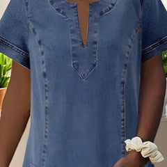 Claire™ | Soft Denim Dress