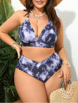 Ada | Plus Size Tie-Dye Bikini Set