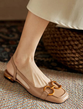 Brenna™ | Orthopedic Leather Buckle Sandals