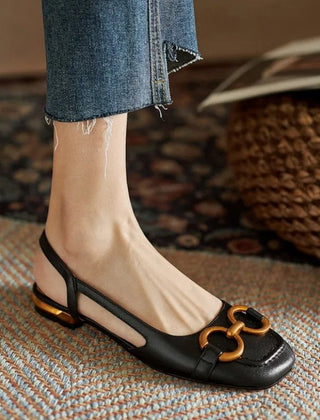 Brenna™ | Orthopedic Leather Buckle Sandals