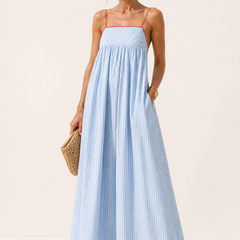 Ondine™ Striped Contrast Trim Maxi Dress