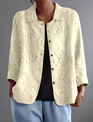 Lea™ | Textured Floral Blouse