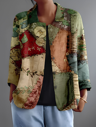 Ensley™ | Patchwork Print Blouse