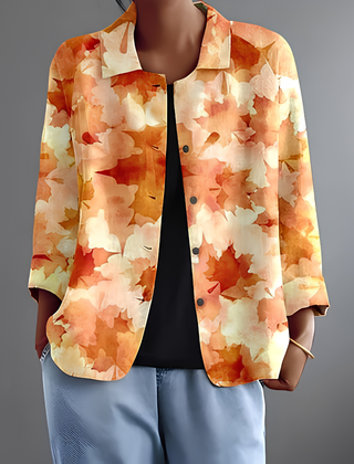 Nala™ | Watercolor Leaf Blouse