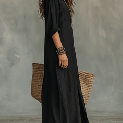 Soline™ Maxi Dress with Buttons