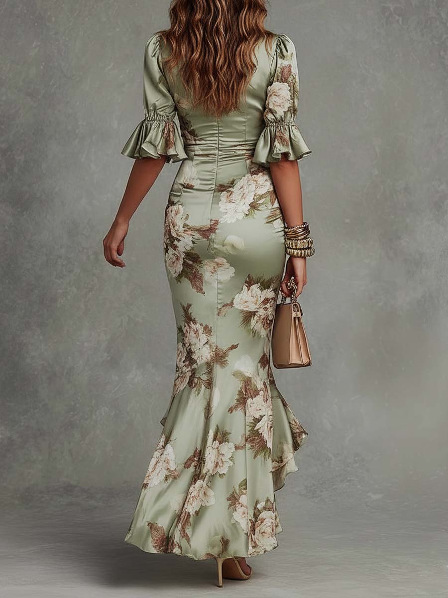 Anastasia™ Long Dress with Floral Print