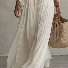 Indara™ Long V-Neck Dress