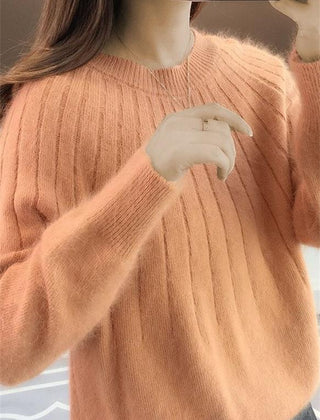 Caitlyn - Stylish Ribbed Knit Sweater
