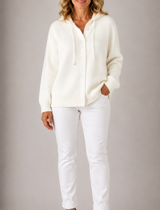 Bella Cozy Hooded Knit Cardigan