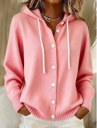 Bella Cozy Hooded Knit Cardigan