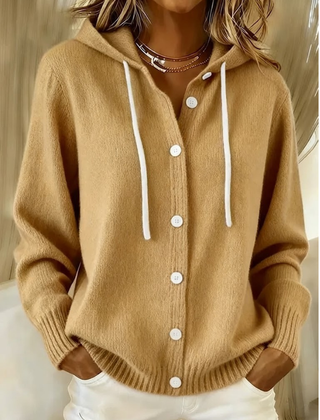 Bella™ | Cozy Hooded Knit Cardigan