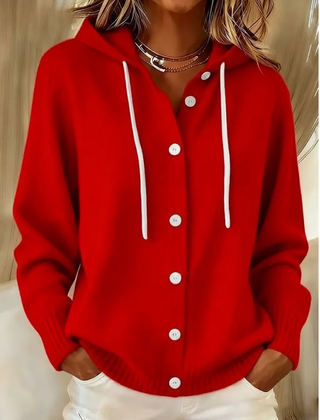 Bella Cozy Hooded Knit Cardigan