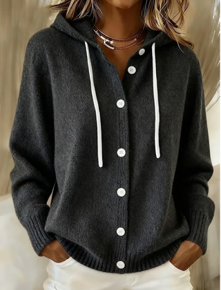 Bella Cozy Hooded Knit Cardigan