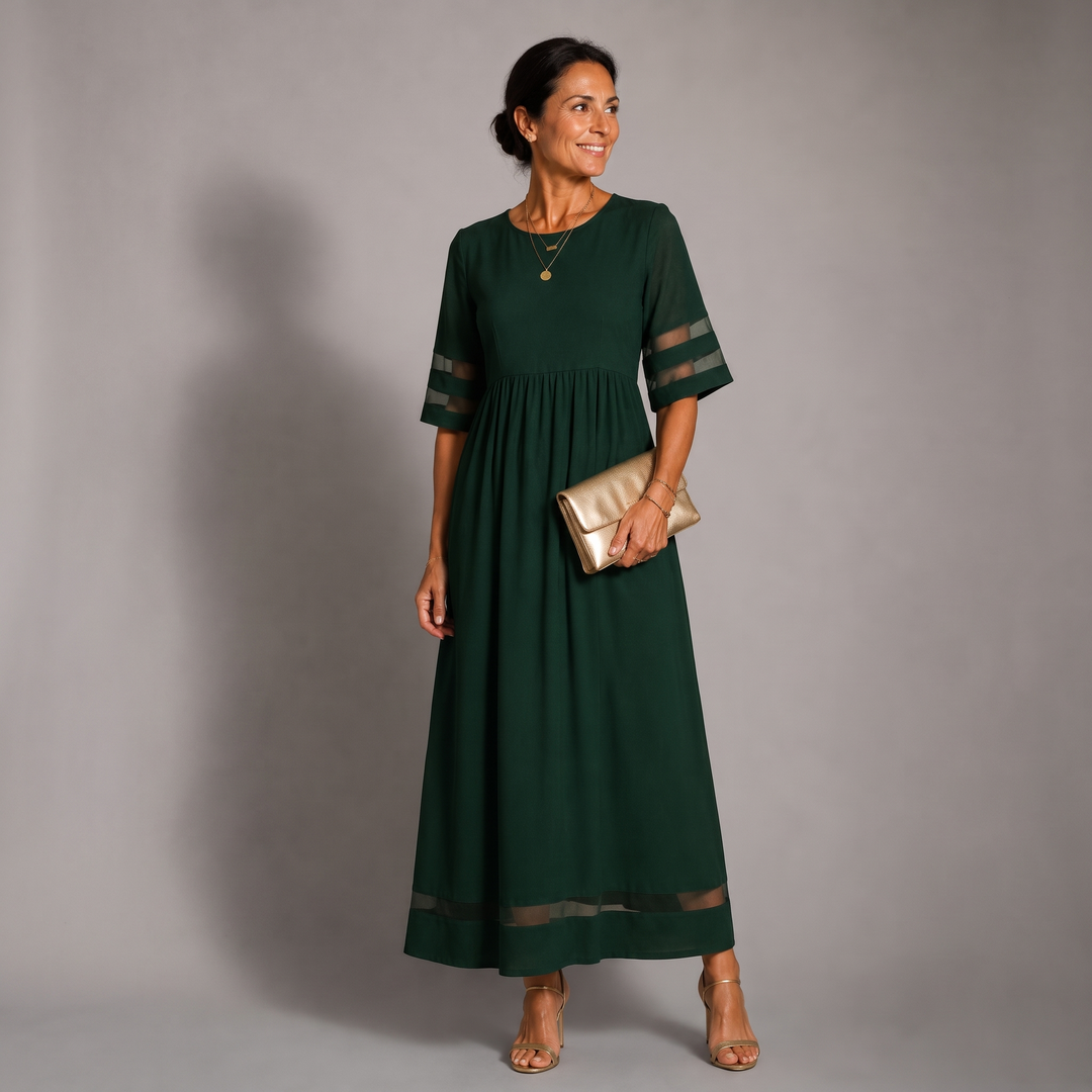 Aubrey™ Flattering Tummy-Smoothing Midi Dress