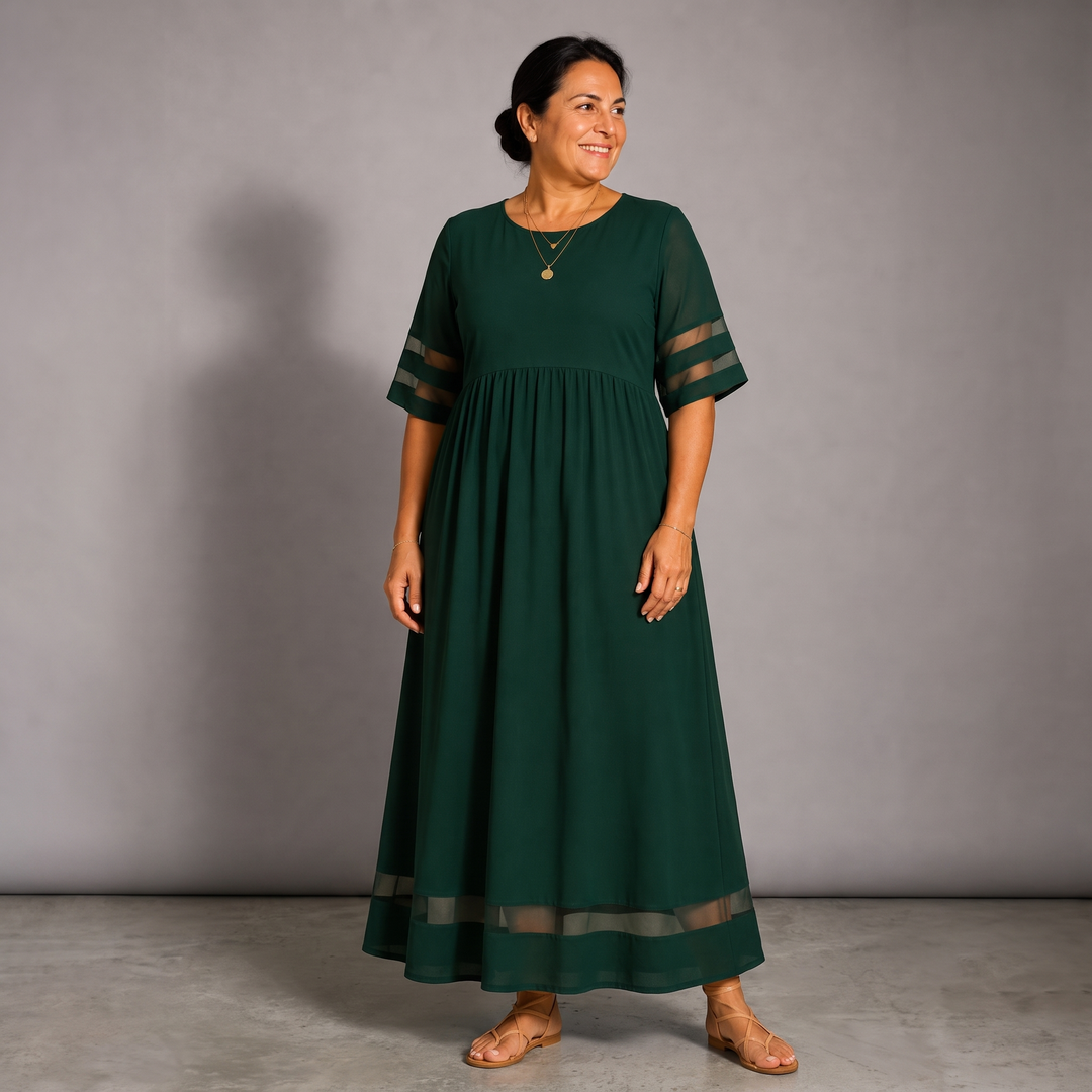Aubrey™ Flattering Tummy-Smoothing Midi Dress
