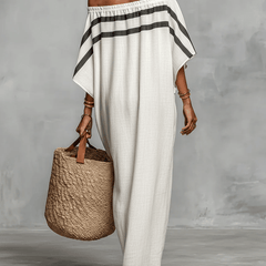 Aveline™ Maxi Dress with Off-shoulder and Batwing Sleeves