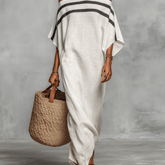 Aveline™ Maxi Dress with Off-shoulder and Batwing Sleeves