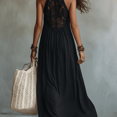 Marguerite™ Bohemian Sleeveless Maxi Dress with Trim