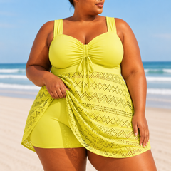 Rosie | Plus Size Elegant Swim Dress Set