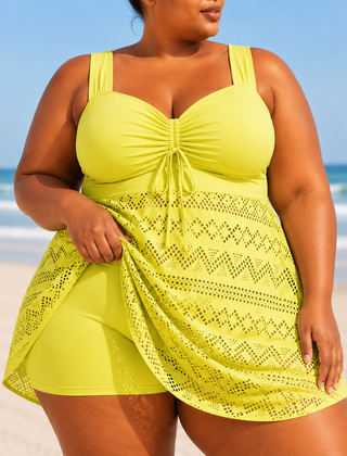 Rosie | Plus Size Elegant Swim Dress Set
