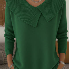 Yareli™ | Elegant Collar Knit Jumper