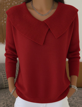 Yareli™ | Elegant Collar Knit Jumper