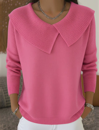 Yareli™ | Elegant Collar Knit Jumper